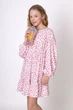 Платье для девочки Mevis Цветочки бело-розовое 4991-01 128 см - изображение 1