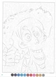 Розмальовка Disney Hachette за номерами Coloriages mysteres Trompe l'oeil Tome 3 - зображення 4