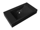 Умивальник підвісний Luxor Roco 80 Black - зображення 6