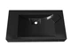 Умивальник підвісний Luxor Roco 80 Black - зображення 5
