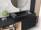 Умивальник накладний Status Neil 80 Black - зображення 7