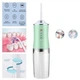 Ирригатор портативный электрический для зубов и полости рта Oral Irrigator S3J2 200 мл IPX 7 1500mah Зелёный - изображение 11