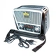 Радіоприймач Golon RX-455S + Bluetooth та сонячною панеллю FM, AM, SW USB/microSD power bank LED-ліхтарик Ретро-дизайн Сірий - зображення 2