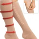 Компресійні гольфи від варикозу Zip Sox Original Шкарпетки від варикозу на блискавці з відкритим носком L/XL Бежевий - зображення 14