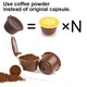 Многоразовая кофейная капсула для Nescafe Dolce Gusto/Nespresso — 1 шт. с фильтром, экологическая. Коричневая. - изображение 3