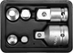 Набір редукційних перехідників Yato 3/8mx1/4f 1/4mx3/8f 3/8fx1/2m 1/2mx3/8f 3/4mx1/2f 1/2mx3/4f (YT-10671) - зображення 1