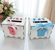 Коробки для Свадебного Конкурса Girl & Boy 2 шт по 15х11 см Мальчик - Девочка, Коробочки Ящик - Копилка для Денег на Свадьбу ЛДВП - изображение 1