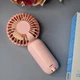 Детский портативный USB-вентилятор на аккумуляторе розовый (TML-266) - изображение 5