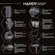 Професійний фен для волосся з іонізацією та 2 концентраторами Sway Hardy 2400 Вт - изображение 3