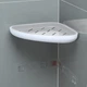 Полка угловая клеящаяся MBM HOME BP-26 WHITE/GRAY пластиковая белая/серая - изображение 10