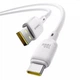Кабель Baseus Silky Series Cable USB to Type-C 100W 1m P10377703213-00 White - зображення 2