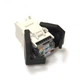Модуль для сетевого монтажа в офисных СКС Corning Keystone RJ45 UTP Cat.5e Черный - изображение 3