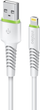 Kabel Intaleo CBFLEXL1 Lightning 1.2 m White (1283126487460) - obraz 1