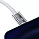 Кабель Baseus Superior Series Fast Charging Type-C to Lightning PD 20W (0.25m) White - изображение 2