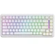 Клавіатура Магнітна ATTACK SHARK X82 PRO HE White Contour Бездротова Ігрова RGB. 2.4G/Bluetooth/Кабель. Батарея 5000mAh. 8000 Герц/c. Магнітні Світчі - зображення 1