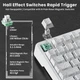 Клавіатура Магнітна ATTACK SHARK X82 PRO HE White Contour Бездротова Ігрова RGB. 2.4G/Bluetooth/Кабель. Батарея 5000mAh. 8000 Герц/c. Магнітні Світчі - зображення 3