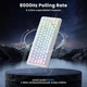 Клавіатура Магнітна ATTACK SHARK X82 PRO HE White Contour Бездротова Ігрова RGB. 2.4G/Bluetooth/Кабель. Батарея 5000mAh. 8000 Герц/c. Магнітні Світчі - зображення 5