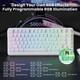 Клавіатура Магнітна ATTACK SHARK X82 PRO HE White Contour Бездротова Ігрова RGB. 2.4G/Bluetooth/Кабель. Батарея 5000mAh. 8000 Герц/c. Магнітні Світчі - зображення 8