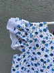 Дитяча сукня для дівчинки Sonem kids 98 см, біла з блакитним - зображення 3