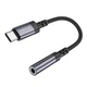 Перехідник Borofone BV24 Type-C to AUX 3.5mm (female) 15cm сірий (3661) - зображення 4