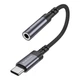 Перехідник Borofone BV24 Type-C to AUX 3.5mm (female) 15cm сірий (3661) - зображення 7