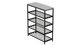 Полиця для взуття Слайм 4 Ferrum-decor 820x630x260 Чорний метал ДСП Біле 16 мм (FRD-105160) - зображення 2