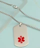 Армейский жетон «Крест парамедика» SLV кулон медика на цепочке для гравировки - изображение 11