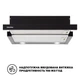 Витяжка телескопічна INTERLINE DELI BL A/60/2/T (600 м3/г, 3 швид., кнопкове кер.) 279321 - изображение 3
