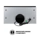 Витяжка телескопічна Interline SHARK PLUS BL/S A/60 (1000 м3/г, 2 швид., кнопкове кер.) 297449 - изображение 6