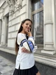 Вишиванка для дівчинки підліткова шкільна блуза українська вишита дитяча сорочка з мереживом святкова з орнаментом із льону бавовни IRmAS 1290 зріст розмір 134 біла - зображення 9