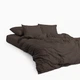 Простынь на резинке MirSon Soft Touch of Satin 010 Chocolate 160x200 см (2200011280677) - изображение 2