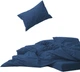 Простынь на резинке MirSon Soft Touch of Satin 011 Navy 150x200 см (2200011281155) - изображение 1