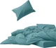 Простынь MirSon Soft Touch of Satin 015 Aquamarine 200x220 см (2200011283012) - изображение 1