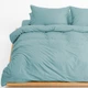 Простынь MirSon Soft Touch of Satin 015 Aquamarine 200x220 см (2200011283012) - изображение 3
