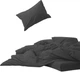 Простынь на резинке MirSon Soft Touch of Satin 005 Charcoal 120x190 см (2200011278100) - изображение 1
