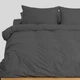 Простынь MirSon Soft Touch of Satin 005 Charcoal 200x220 см (2200011278018) - изображение 3