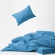 Простынь на резинке MirSon Soft Touch of Satin 008 Sky blue 160x200 см (2200011279671) - изображение 2