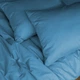 Простынь на резинке MirSon Soft Touch of Satin 008 Sky blue 160x200 см (2200011279671) - изображение 4