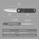 Нож складной Firebird FH927-CF Черный карбон - изображение 5