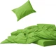 Простынь на резинке MirSon Soft Touch of Satin 013 Light green 90x200 см (2200011282084) - изображение 1