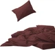 Простынь на резинке MirSon Soft Touch of Satin 021 Tomato 90x200 см (2200011286082) - изображение 1