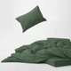 Пододеяльник MirSon Soft Touch of Satin 017 Olive green 143х210 см (2200011283821) - изображение 2