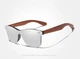 Мужские поляризационные солнцезащитные очки KINGSEVEN W5504 Silver - изображение 3