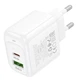 Сетевое зарядное устройство HOCO CS54A Surplus PD20W+QC3.0 (1USB-A/1C) (White) (209769) - изображение 2