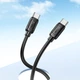 Дата кабель Hoco X115 Surpass Type-C to Type-C 240W (1m) Black - зображення 6