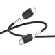 Дата кабель HOCO X82 Silicone Type-C to Lightning 20W (1m) (Black) (230157) - зображення 3