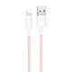 Дата кабель Borofone BX117 Source USB to Lightning 2.4A (1m) (Pink) (219545) - зображення 1