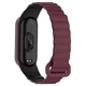 Ремешок Dual-color Magnetic для Xiaomi Mi Band 7/6/5/4/3 Plum / Black - изображение 2