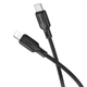 Дата кабель Borofone BX113 Lenny Type-C to Lightning 27W (3m) (Black) (219579) - зображення 2