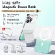 Портативний зарядний пристрій Power Bank JJT-A27-1 Gradient PD20W+QC 22.5W з Бездротовий зарядний пристрій 10000 mAh (White / Green) Epik (192123) - зображення 7